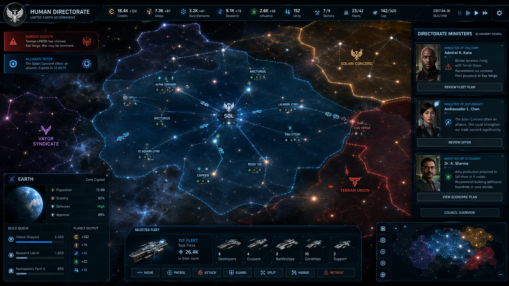 Command a Living Galaxy
